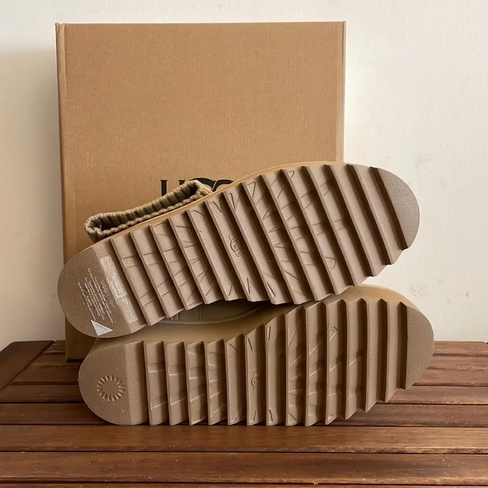 UGG Classic Ultra Mini Sock’D Platform Mustard Seed USA Women Size 10/UK8/EU41